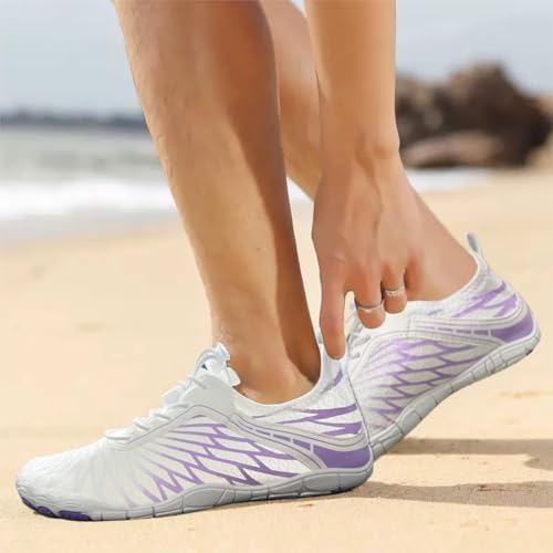 Image of Hike Barefoot Shoes for Women Men with Wide Toe Box, Healthy & Non-Slip Breathable Barefoot Water Shoes Beach Pool Aqua Swim Surf Hiking Walking Shoes