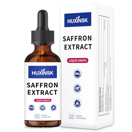 HUXINSK Saffron Liquid Drops Extract | Pure Crocus Sativus Stigmas