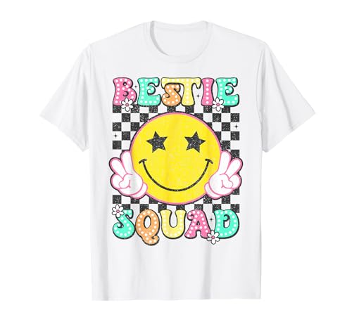 Groovy Bestie Squad Best Friends Matching Girls Boys T-Shirt