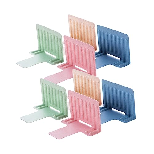 PLAFOPE 8Pcs PP Drawer Dividers for Refrigerator and Cabinet Food Storage Partitions and Versatile Organizers for Clothes and Accessories for Neat