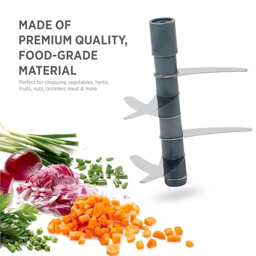 Image of 2-in-1 Press Vegetable Chopper 1100 ML | Manual Push Chopper for Kitchen | Large Veggie, Onion, Garlic & Nuts Cutter | Food Chopper with Storage Container