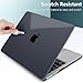 TWOLSKOO Compatible with M4 MacBook Air 15 inch Case 2025-2023 Release M4 A3241 M3 A3114 M2 A2941, Plastic Hard Shell&Screen Protector&Keyboard Cover&Trackpad Film&Type C Adapter, Crystal Black