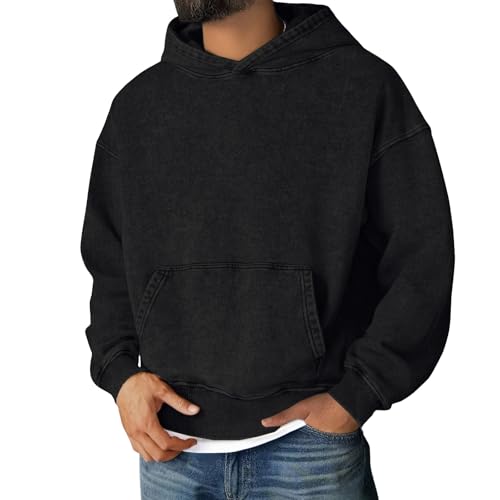 Acid Wash Hoodie Washed Hoodie Women Men Heavyweight Hoodies Unisex Vintage Washed Sweatshirts Oversized Streetwear3