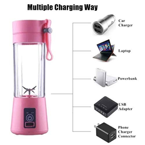 Juice Cup Mini Liquidificador Portátil Recarregável (rosa)
