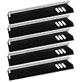 Hongso 15 Inch Porcelain Steel Grill Heat Plates Shield Replacement for Dyna-glo DGF510SBP, DGF510SSP, Uniflame GBC1059WB, GBC1059WE-C, GBC1143W-C, Backyard GBC1460W, BY13-101-001-13, PPA591 (5-Pack)
