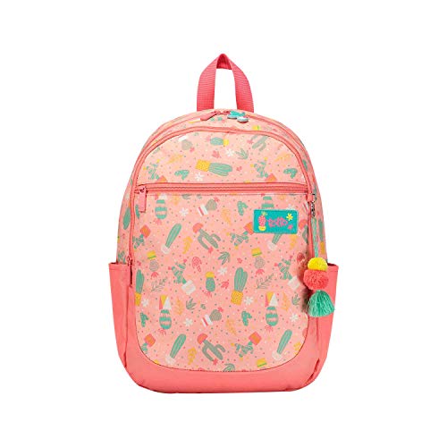 Mochila Escolar Estampado Cactus Pink: Emelinda