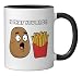Is That You Bro? Funny Potato French Fry Men Women Kids Ceramic Mug, Black/White