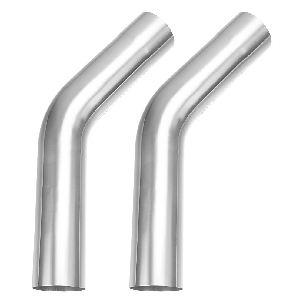4Pcs 3"Inch OD Custom 45 Degree Stainless Steel Mandrel Bend Exhaust Pipe Tubing - Caseificio Mediterraneo - Foto 2