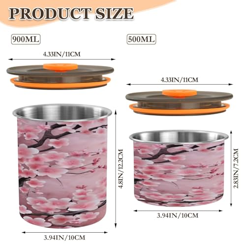 Envase hermético acero inoxidable para café de 900 ml miniatura 2