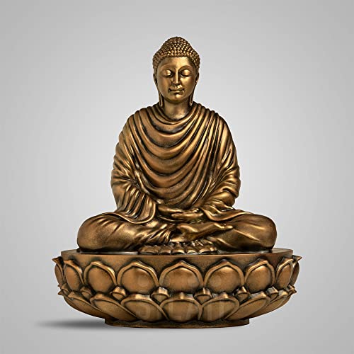 Image of SILAII Gautama Buddha Statue for Home Decor - 6 Inch Meditating Buddha Idol | Antique Bronze Buddha Showpiece for Home & Office | Spiritual Buddha Idols for Home Decor
