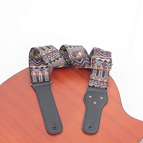 Rufun Sangle de Guitare Rétro Adjustable Broderie Vintage Accessoire Longeur Réglable pour Basse Guitare Électrique… - Les Beatles, Paul McCartney, John Lennon, RIngo Starr, George Harrison Rufun Sangle de Guitare Rétro Adjustable Broderie Vintage Accessoire Longeur Réglable pour Basse Guitare Électrique… – Image 4