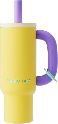 Miniatura 16 de CHAKO LAB BaWang - Vaso aislado de acero inoxidable | Vaso con asa y popote de 33 onzas, apto para portavasos para viajes, botella de agua a prueba