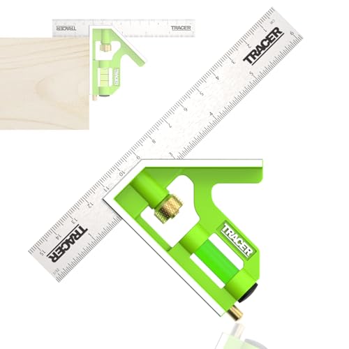 TRACER Combination Square 6 Inch with Level and Scribe Tool