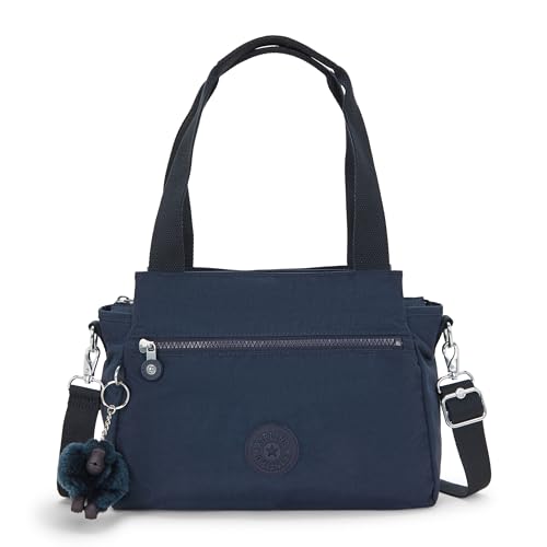 Kipling Bolsa de ombro metálica Elysia, Azul Bleu, 11.5'L x 9'H x 5'D