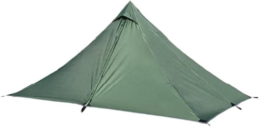 Lightweight Camping Tent, Waterproof 210D Oxford Cloth Base Pyramid Camping Single Tent Outdoor Hiking Shelters for Solo
