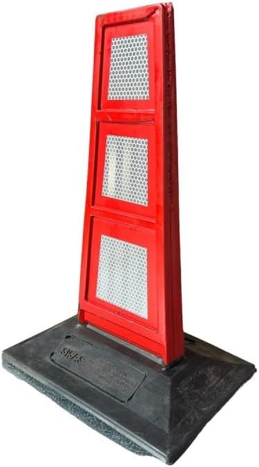 GENERICO Delineatore flessibile in gomma defleco con 6 inserti rifrangenti High Intensity Grade