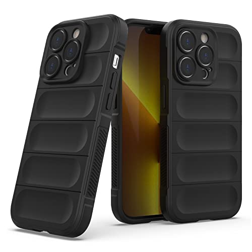 Zapcase Back Case Cover for iPhone 14 Pro | Compatible for iPhone 14 Pro Back Cover | Liquid Silicon Magic Case with Camera Protection | Black