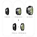 Mozeat Lens 3-in-1 Clip-on Cell Phone Camera Lens, 198° Fisheye Lens + 0.63X 150° Wide Angle Lens + 15X Macro Lens for iPhone 8/ 7/ 6/ 6S, Samsung, Other Android Smartphones