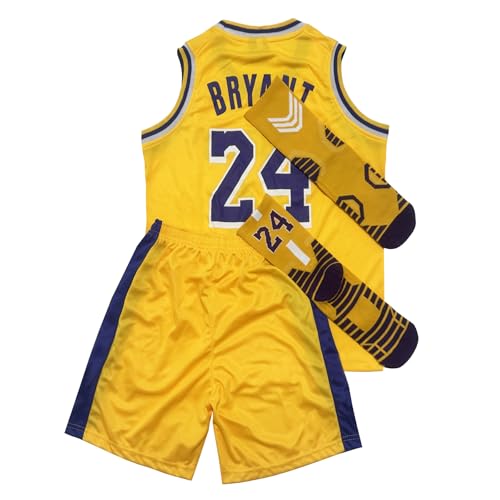 Youth Basketball Jerseys for Boys Girls Basketball Jersey Shorts Socks for 5-12 Years Kids Training Uniform Sets