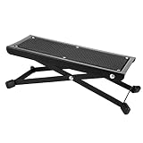 Saluaqui Banco para Pés de Guitarra Clássica Banco para Pés G Altura Metal Pedal de Guitarra Apoio de Deslizante para Ukulele Design Dobrável para Fácil Transporte Acessório de Instrumento