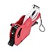 POCREATION Manual Price Labeling Machine, Plastic Price Tag with 8 Digit Marking, Ideal for Retail, Clothing, and Inventory (Red)