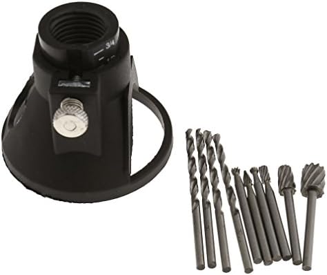Precise Rotary Carving Locator Positioner For Dremel Tools with Carbide Burr HSS Router File Bits