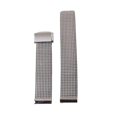 Bracelets argent noir en maille acier pour votre montre connectée active