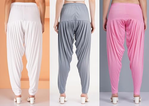 Image of Buy That Trendz Patiala Salwar for Women Relaxed Fit Viscose Patiyala Salwar Harem Bottom Pants