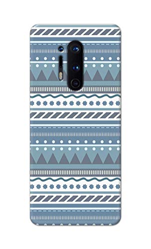 Image of Printed Hard Back Cover Case for OnePlus 8 Pro Back Cover (Seamless Geometric Tribal Pattern) -1803