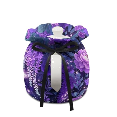 Image of Tea Cozy for Teapot Insulated Butterfly Flower Print Tea Kettle Dust Cover Keep Warm Portable Teapot Cozy Kitchen Accessory Soft Teapot Dust Protector for Kitchen Home Decor