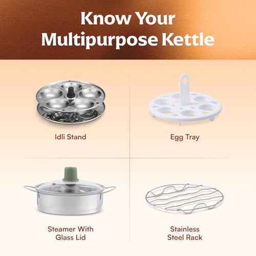 Image of Cookwell Multipurpose Cook Kettle With 1.5L Nonstick Inner Pot (600W)