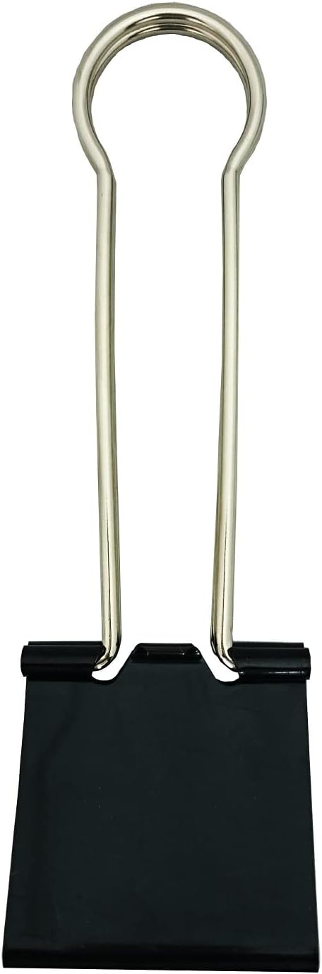 sanke-kikomu Double Clip, blk Jumbo(1 Piece) Black