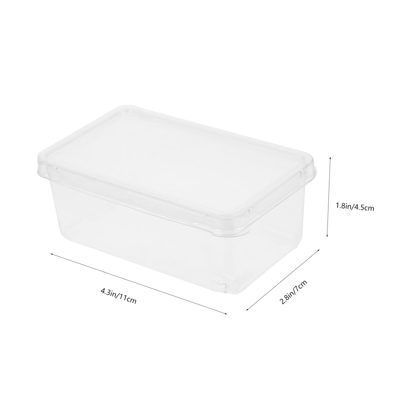 DECHOUS 2sets 20pcs Transparent Cake Packing Boxes Food Grade Cases for Mousse Cupcakes Desserts for Fresh Keeping Displaying Treats Cake Takeout Boxes 20pcs*2