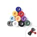 Patu Reusable Fastening Cable Ties - 30 Pcs (10 pcs 3" & 10 pcs 6" & 10 pcs 8") Hook and Loop Cord Management Wire Organizer Straps, Black