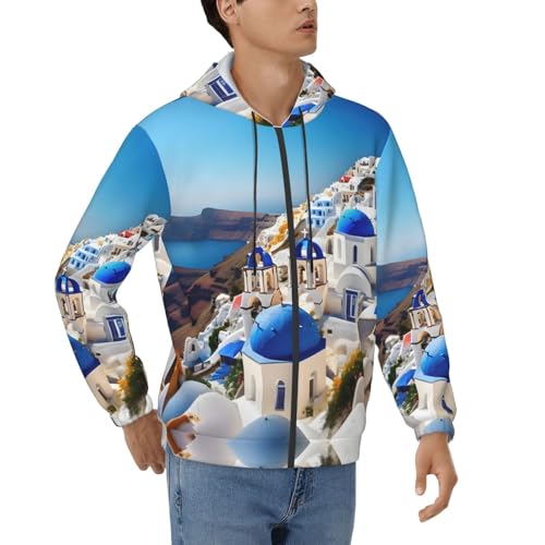 Sweat à capuche Santorini homme à manches longues décontracté pour un style urbain