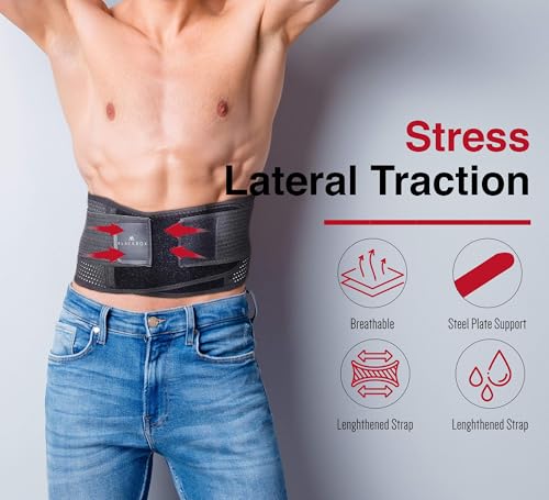 Cinturón lumbar BLACKROX LUMBAROX para proteger la espalda en casa 5