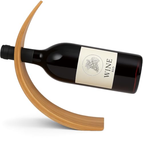 ISMYPEZZZ Botellero Vino de Bambú y Madera Autosoporte Decorativo para Botellas de Vino de Bambú Ideal para Vinotecas Estantería Vino o Mueble Bar Salón Regalo Elegante botellero Flotante ISMYPEZZZ Botellero Vino de Bambú y Madera Autosoporte Decorativo para Botellas de Vino de Bambú Ideal para Vinotecas Estantería Vino o Mueble Bar Salón Regalo Elegante botellero Flotante
