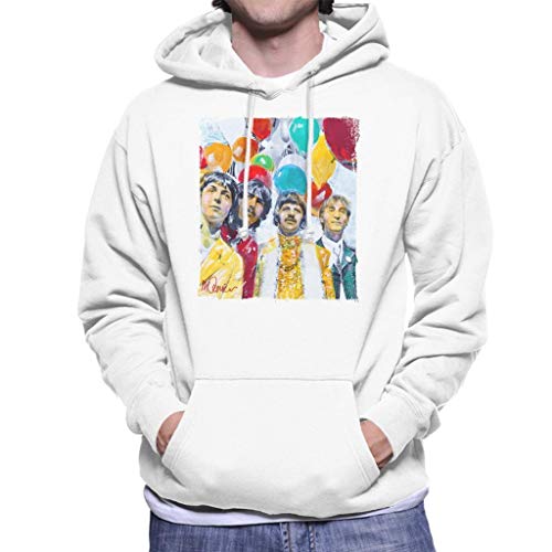 VINTRO Les Beatles SGT Peppers 1967 Sweat-Shirt à Capuche Homme Original Portrait par Sidney Maurer - Les Beatles, Paul McCartney, John Lennon, RIngo Starr, George Harrison VINTRO Les Beatles SGT Peppers 1967 Sweat-Shirt à Capuche Homme Original Portrait par Sidney Maurer