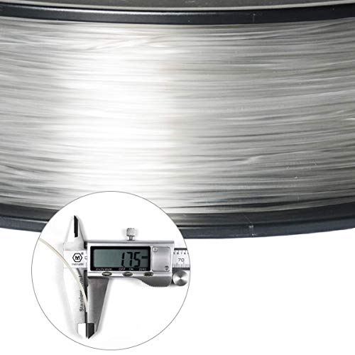 Image of GEEETECH 1.75mm PLA 3D Printer Filament, 1kg Spool, Upgrade Tidy Winding Tangle-Free, Dimensional Accuracy + /- 0.03mm, (Transparent)