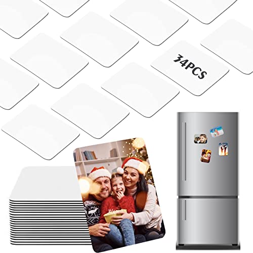 34 Pcs Sublimation Magnet Blanks, Zynery Sublimation Blank Fridge Magnets Printable Photos, Personalized Custom Magnets For Refrigerator Decoration, Kitchen, Office, Wall (Rectangle 5.5 X 7.5Cm) #TOP20