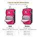 Ivygreen Kids Hydration Backpack, Hiking Backpack for Boys or Girls with 1.5L Water Bladder (Rose Red - Small)