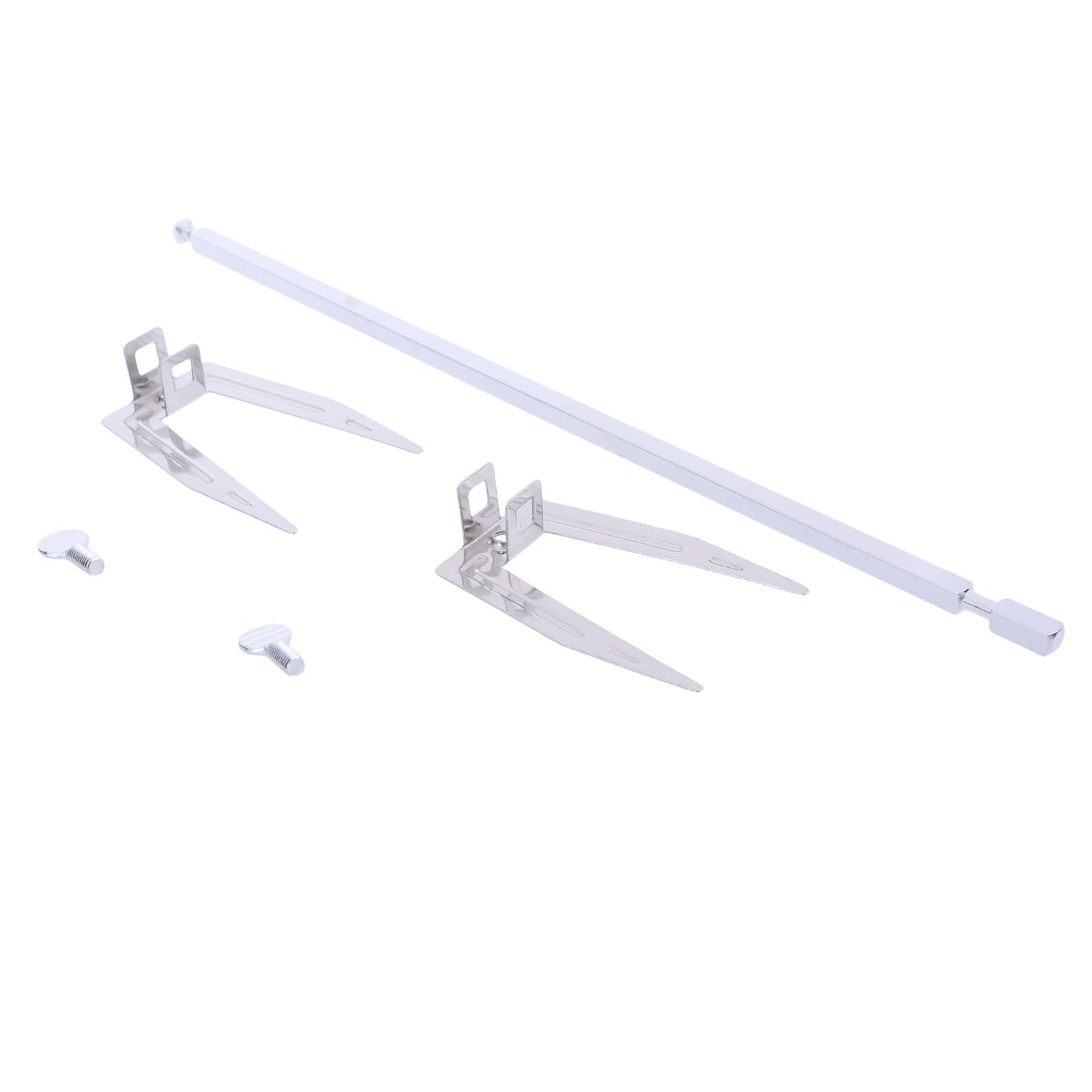 BHFYOB Stainless Steel Grills Rotisserie Forks Meat Spit Rods Barbecue Rotating Rotisserie Rack for BBQ Outdoor