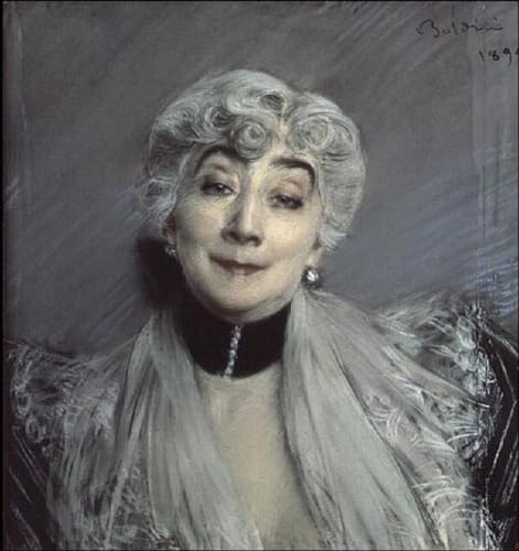 Portrait de la Comtesse De Martel De Janville par Boldni Peinture Toile 60x90