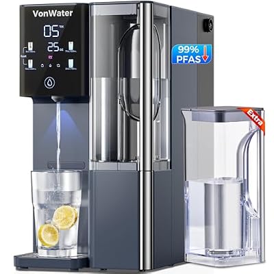 VonWater Reverse Osmosis Water Filter System Countertop 7-Stage RO Water Filtration System with ???? ???????????????????????????????? ????????????????????????????????, NSF/ANSI 372,42,58, Reduce TDS PFAS CT910 Bundle