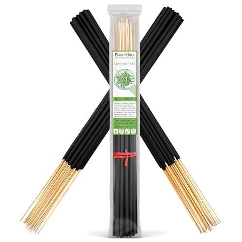 Lemongrass Exotic Incense Sticks Jumbo 19 Inch Long - Bulk 1 Bundle 27 to 30 Sticks - Natural 19