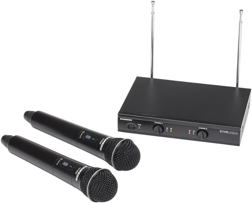 Samson Stage 200 Dual Channel Handheld VHF Wireless System (Group D)