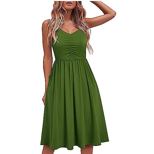 Robe d'été pour femme en mousseline légère coupe ample à laçage casual