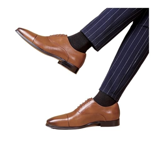 Men's Large Size Business Leather Shoes Three Joint Men's Leather Shoes Oxfords(Black,100)4