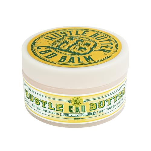 Hustle Butter CBD Tattoo Bálsamo 150ml – Crema CBD Vegana para Antes, Durante y Después del Tatuaje – Promueve la Cicatrización de la Piel – Alivia Sequedad, Dolores e Irritaciones