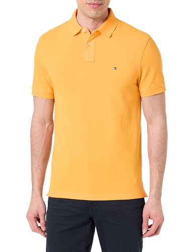 Tommy Hilfiger Polo 1985 Regular MW0MW17770 S/S para Hombre, Naranja, XL